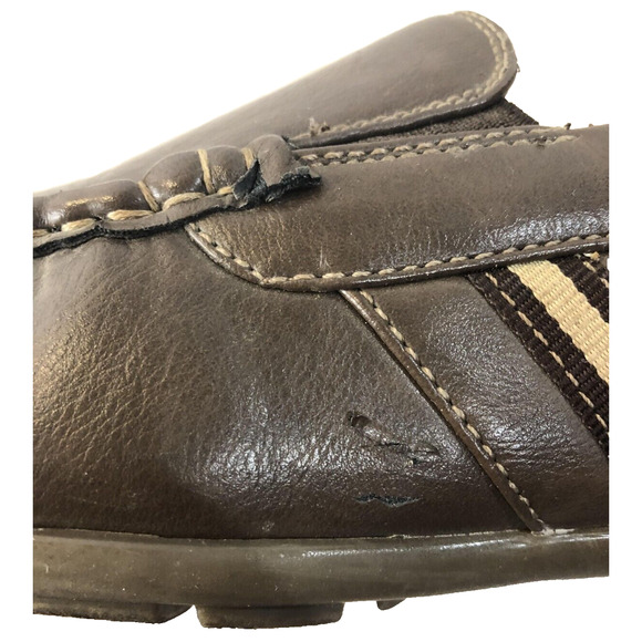 Steve Madden Randal Shoes Casual Loafer Slip On VGUC Brown Leather Men's Sz 10.5 - Picture 7 of 8